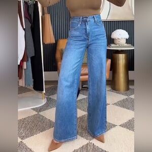 High-Waist Wide-Leg Women's Adjustable Jeans